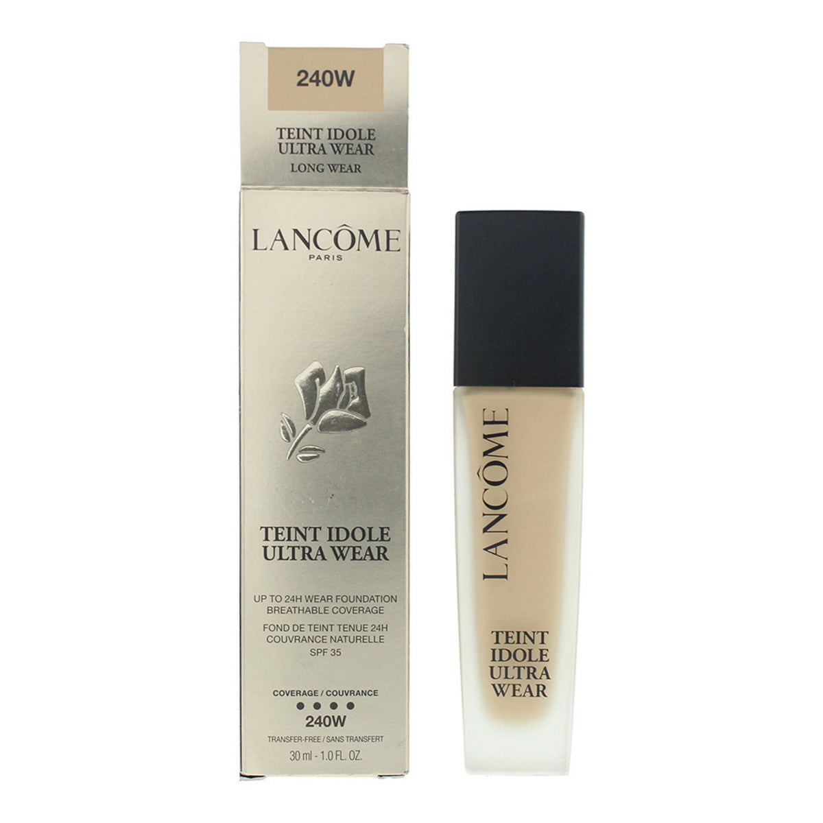 Lancome, Teint Idole Ultra Wear, Liquid Foundation, 240W, SPF 35, 30 ml