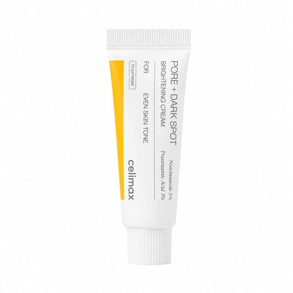 Celimax - Porer + mörka fläckar uppljusande kräm, 7 ml