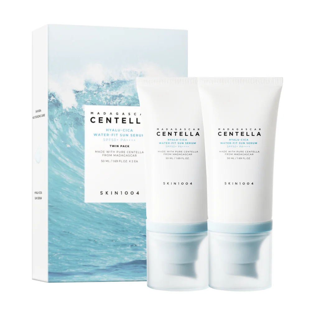 SKIN1004 – Tvåpack: Madagascar Centella Hyalu-Cica Water-Fit Sun Serum, 50 ml